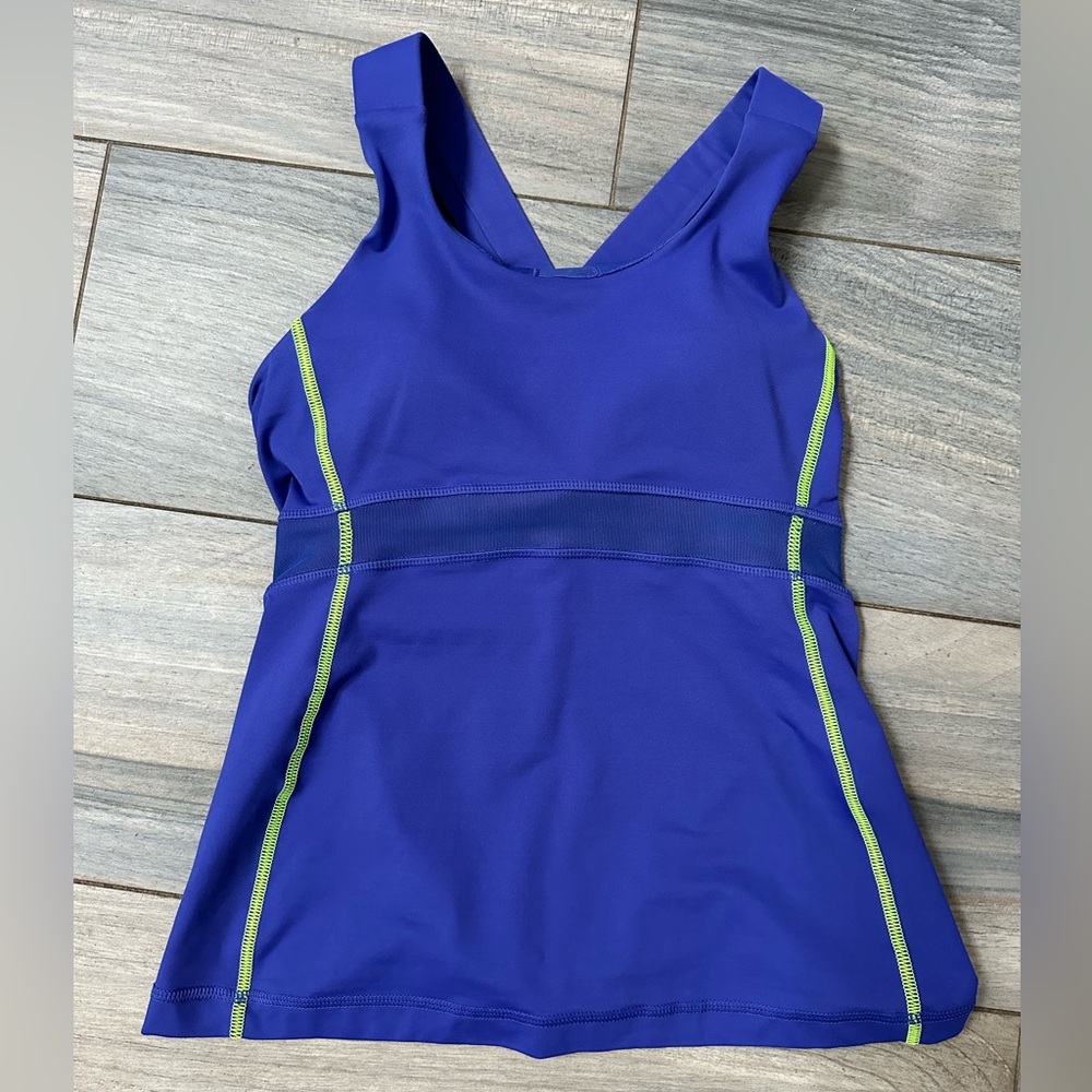 Lululemon Solid Blue Tank Size 4